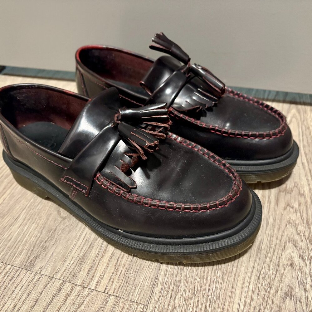 Dr.Martens Adrian Carrara Leather Tassel Loafers US size 6 Men & 7 Women